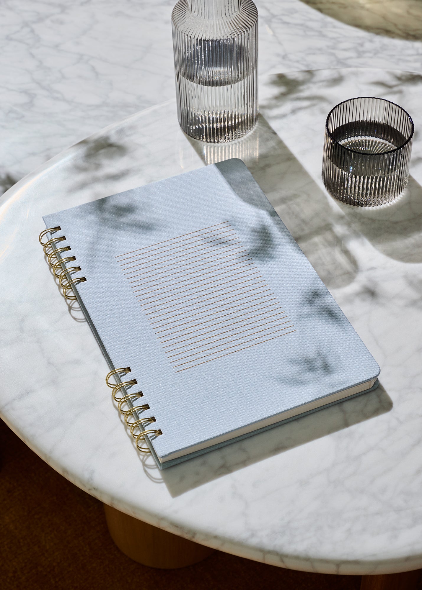 160pg Ruled Journal 7.25"x10.5" Split Twin Seafoam Blue