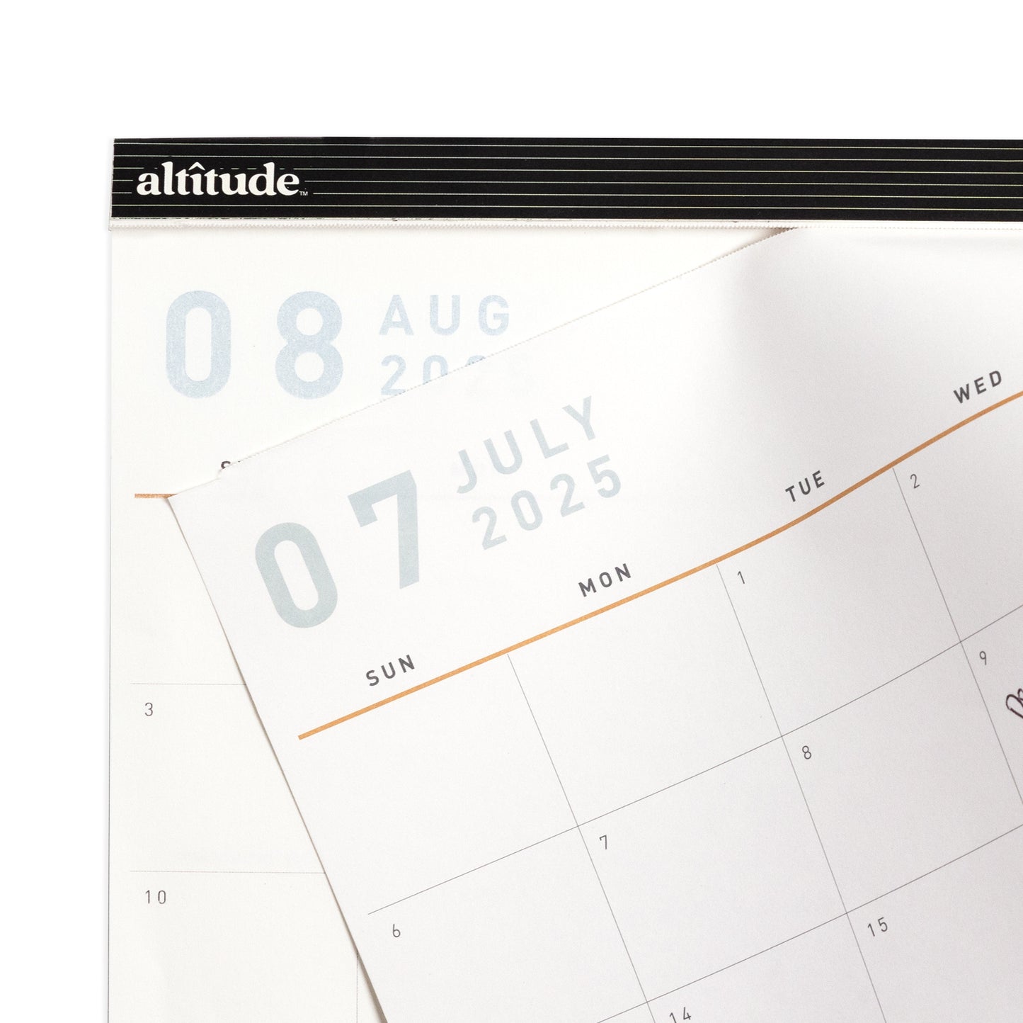 2025-2026 Academic Year Monthly Deskpad 12"x8" Cream: July 2025 to June 2026