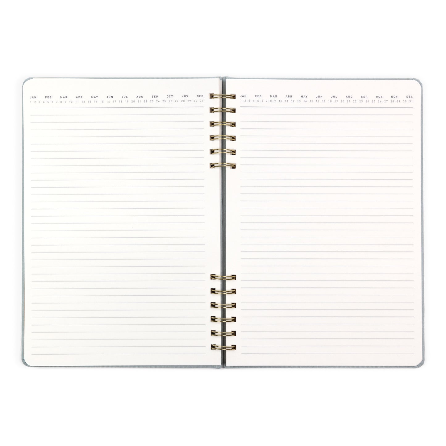 160pg Ruled Journal 7.25"x10.5" Split Twin Seafoam Blue