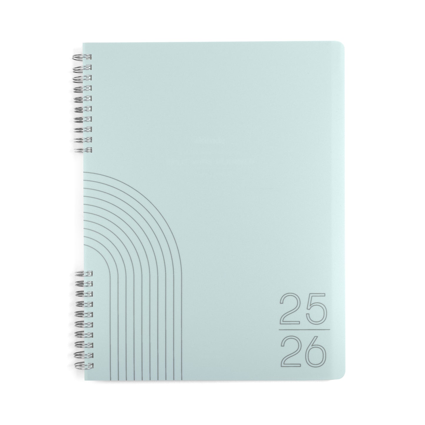 2025-2026 Academic Year Weekly/Monthly Planner 8.5"x11" Seafoam Blue Arch: July 2025 to June 2026