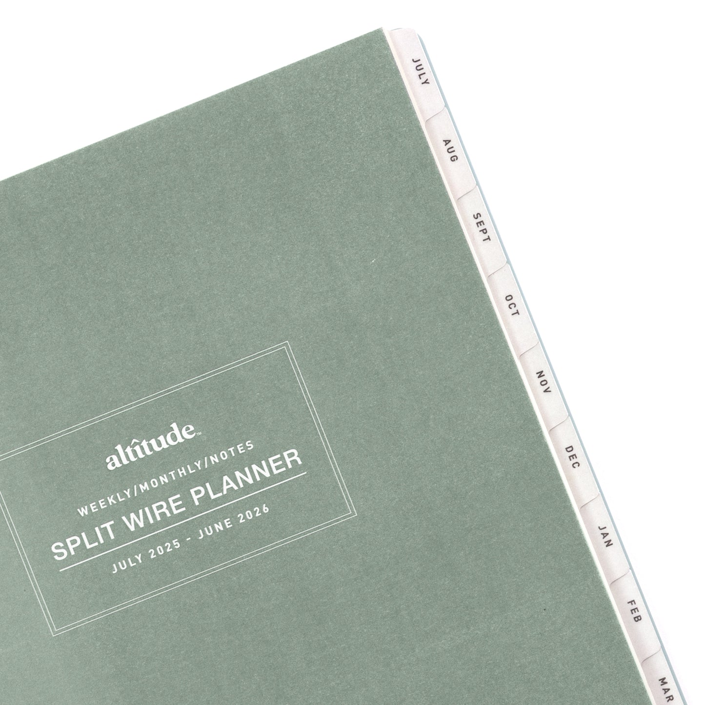 2025-2026 Academic Year Weekly/Monthly Planner 8.5"x11" Seafoam Blue Arch: July 2025 to June 2026