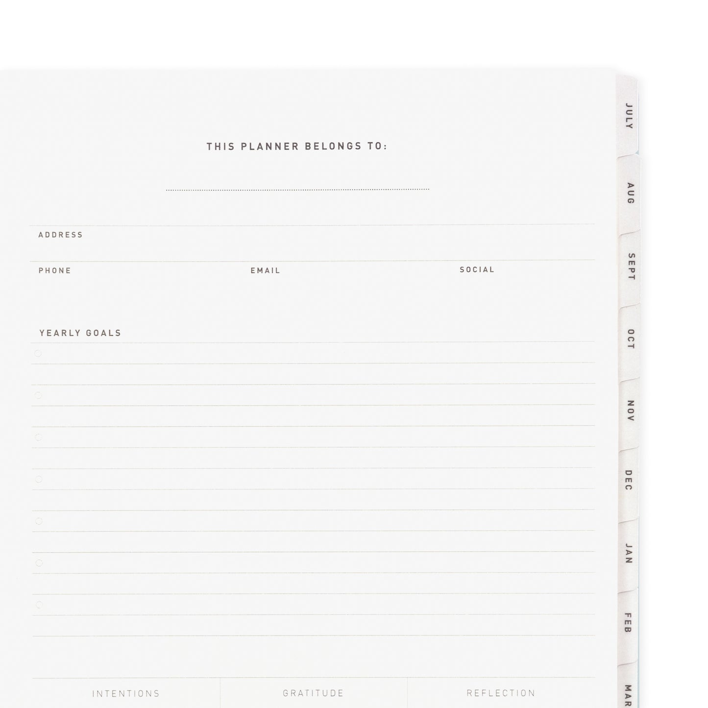 2025-2026 Academic Year Weekly/Monthly Planner 8.5"x11" Seafoam Blue Arch: July 2025 to June 2026