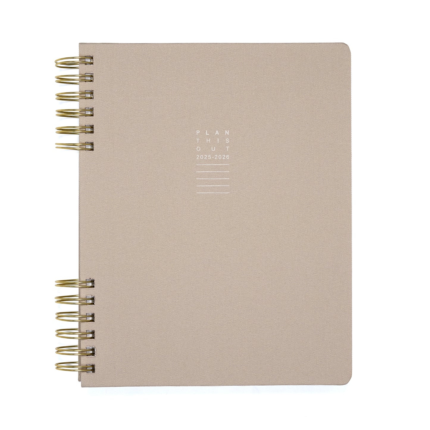 Planner 8"x10" Monthly & Weekly Warm Gray