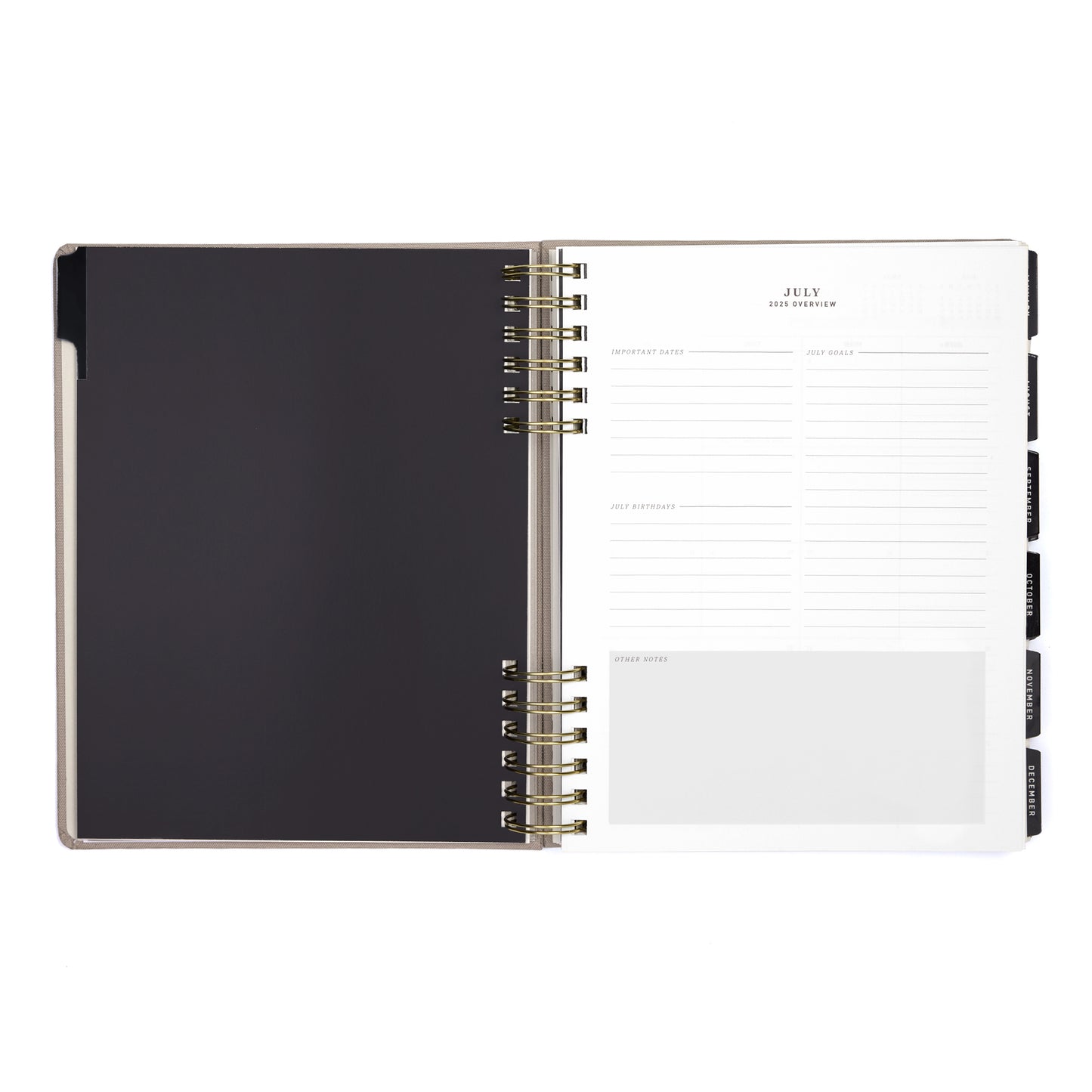 Planner 8"x10" Monthly & Weekly Warm Gray