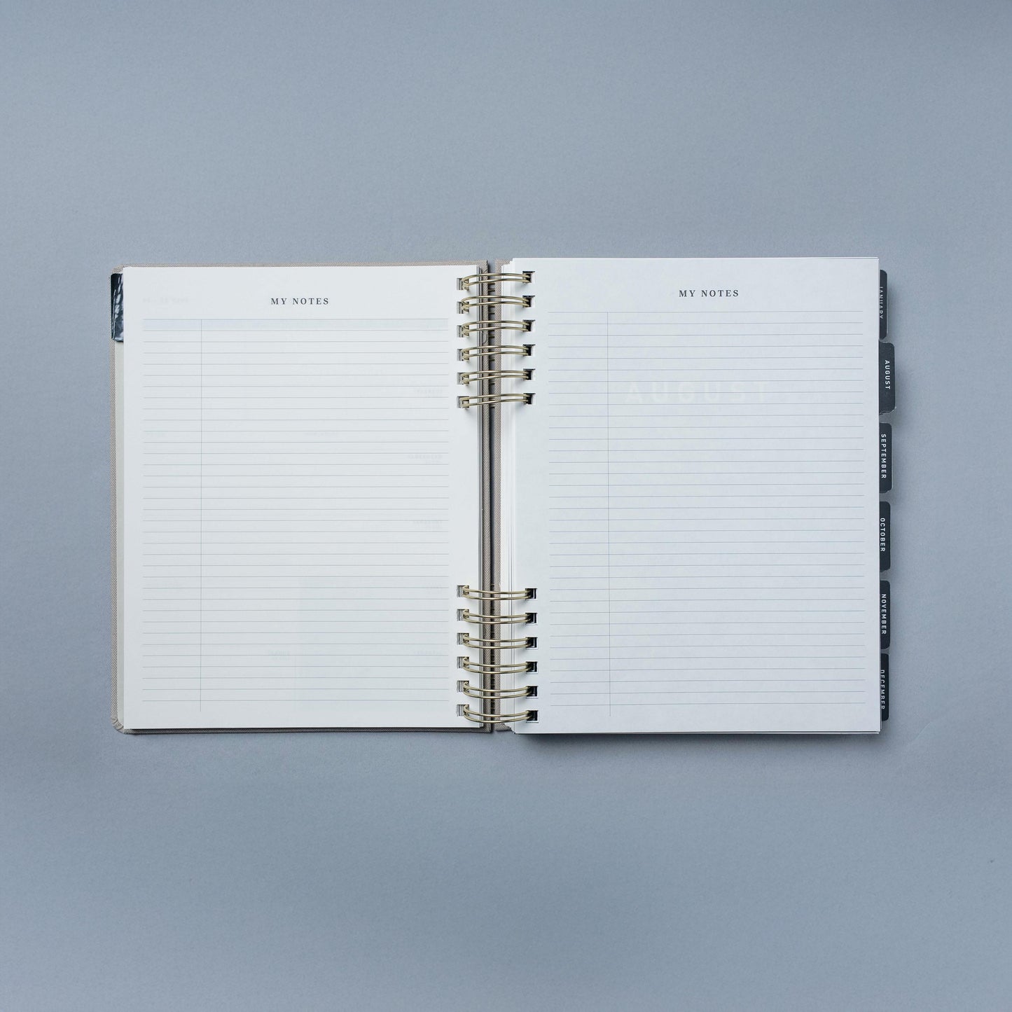 15 Month 2026-2027 8"x 10" Monthly/Weekly Planner - Warm Gray