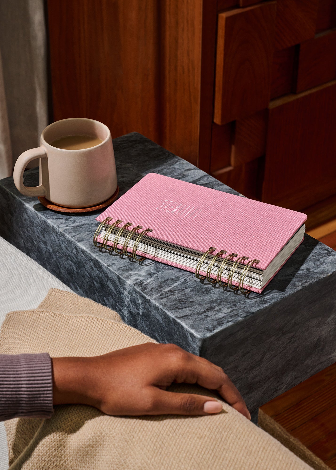 Planner 5"x8" Monthly & Weekly Mauve Pink