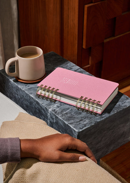 Planner 5"x8" Monthly & Weekly Mauve Pink