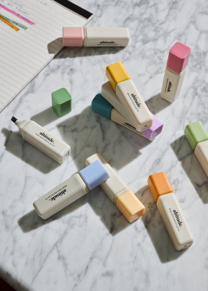 10pk Mini Highlighters 5.0mm Multicolor Ink