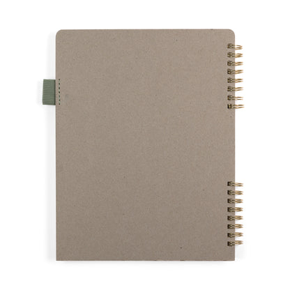 160pg Ruled Journal with Folder Cover 7"x9" Dark Sage Arch
