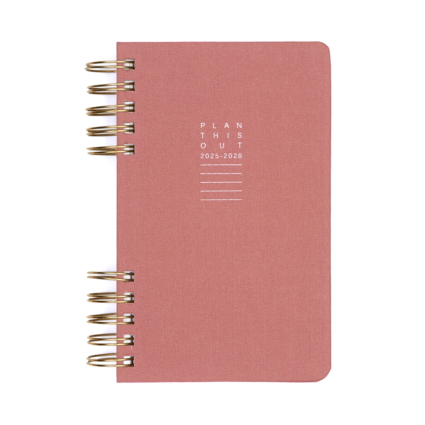 Planner 5"x8" Monthly & Weekly Mauve Pink