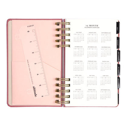 Planner 5"x8" Monthly & Weekly Mauve Pink