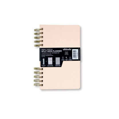 15 Month 2026-2027 5"x 8" Monthly/Weekly Planner - Powder Pink