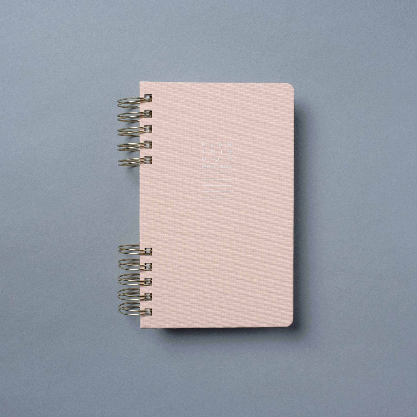 15 Month 2026-2027 5"x 8" Monthly/Weekly Planner - Powder Pink