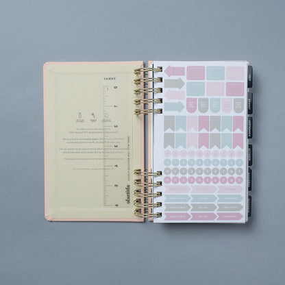 15 Month 2026-2027 5"x 8" Monthly/Weekly Planner - Powder Pink