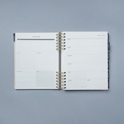 15 Month 2026-2027 8"x 10" Monthly/Weekly Planner - Warm Gray