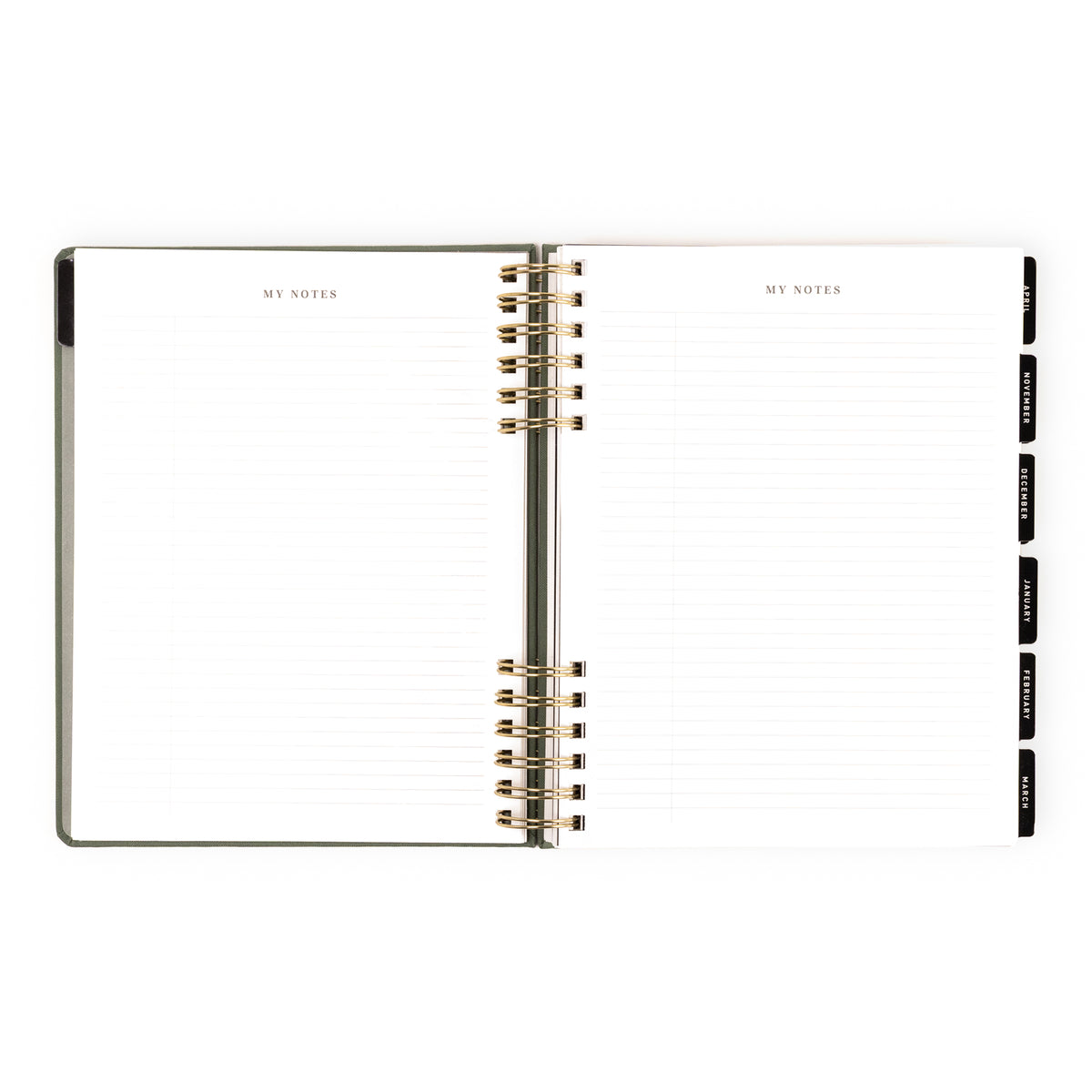 2026-2027 Weekly/Monthly Planner Sage Green