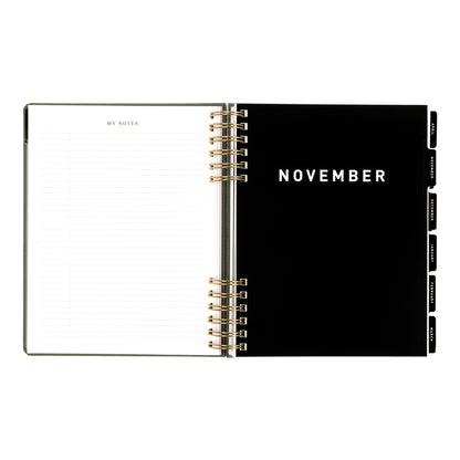 2026-2027 Weekly/Monthly Planner Sage Green
