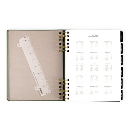 2026-2027 Weekly/Monthly Planner Sage Green