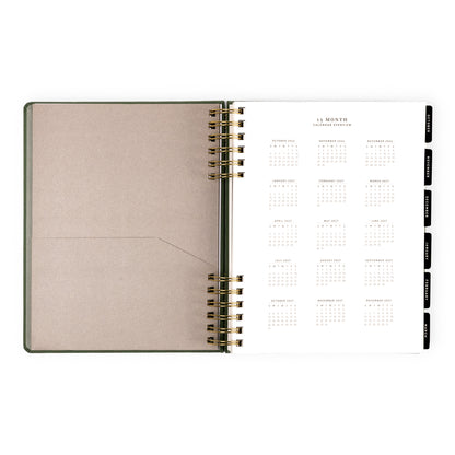 2026-2027 Weekly/Monthly Planner Sage Green