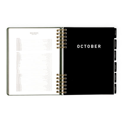 2026-2027 Weekly/Monthly Planner Sage Green