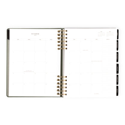 2026-2027 Weekly/Monthly Planner Sage Green