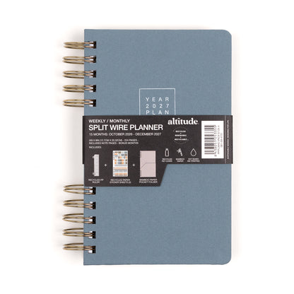 2026-2027 Weekly/Monthly Planner Slate Blue