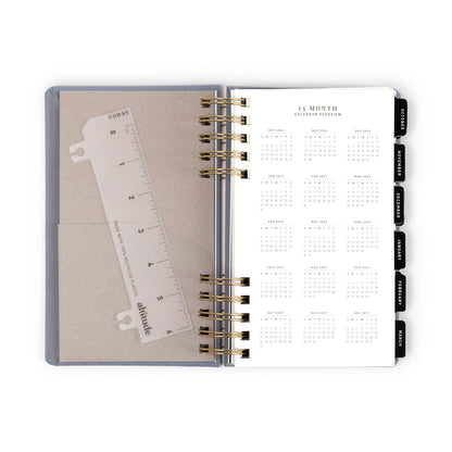 2026-2027 Weekly/Monthly Planner Slate Blue