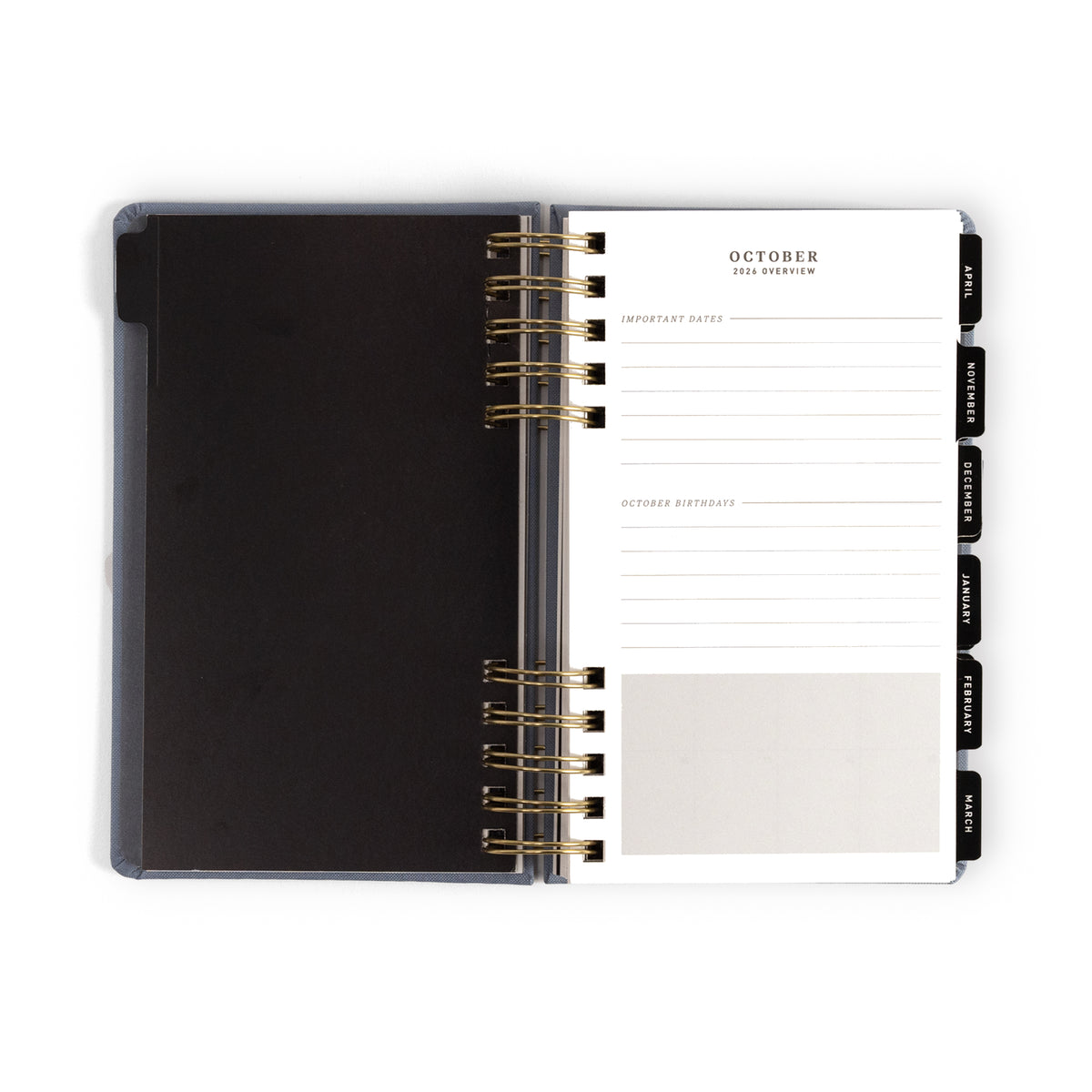 2026-2027 Weekly/Monthly Planner Slate Blue