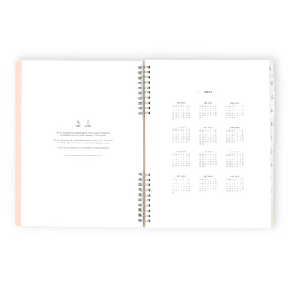 2027 Weekly/Monthly Planner Pink