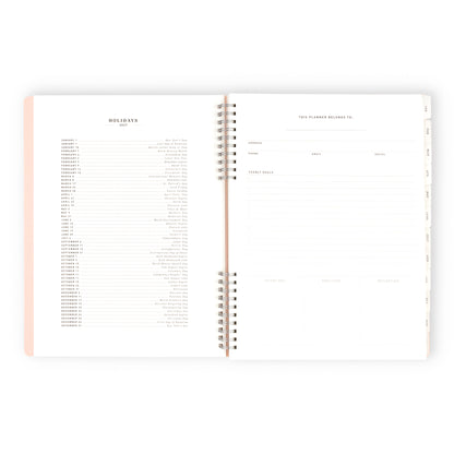 2027 Weekly/Monthly Planner Pink