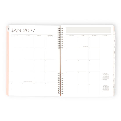 2027 Weekly/Monthly Planner Pink