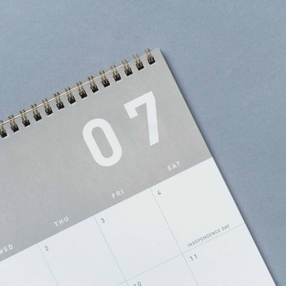 12 Month 2026-2027 12"x 15" Wall Calendar - Warm Gray