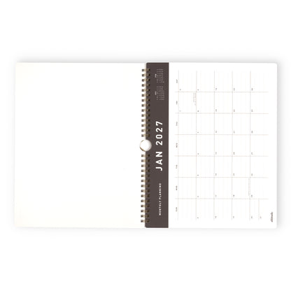 2027 Monthly Wall Calendar White/Black