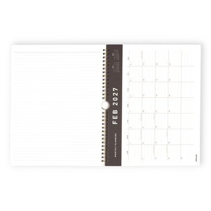 2027 Monthly Wall Calendar White/Black